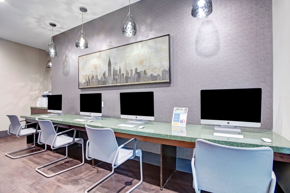 Computer Area at Apartments in New Rochelle, New York