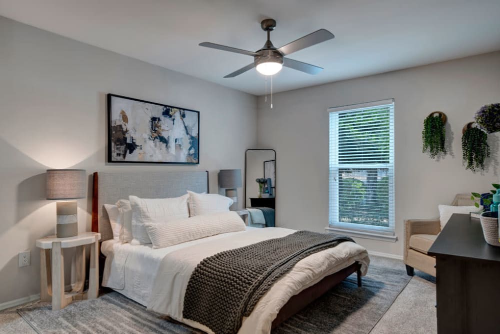 Cozy Bedroom at Apartments in Raleigh, North Carolina