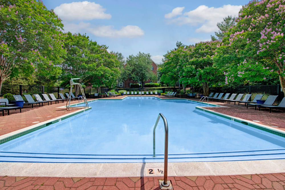 Huge pool at Woodway at Trinity Centre in Centreville, Virginia