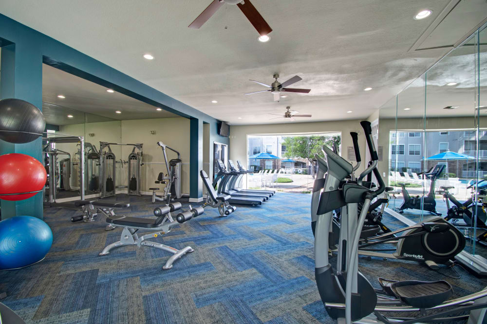 Fitness Center at Apartments in Fort Worth, Texas