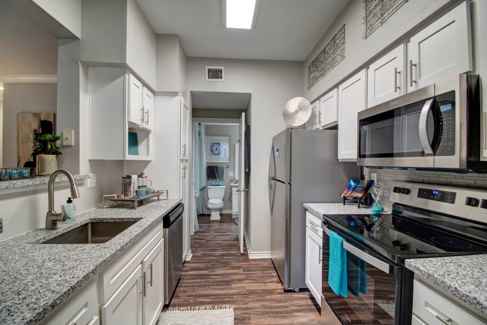 Model Kitchen at Apartments in Fort Worth, Texas