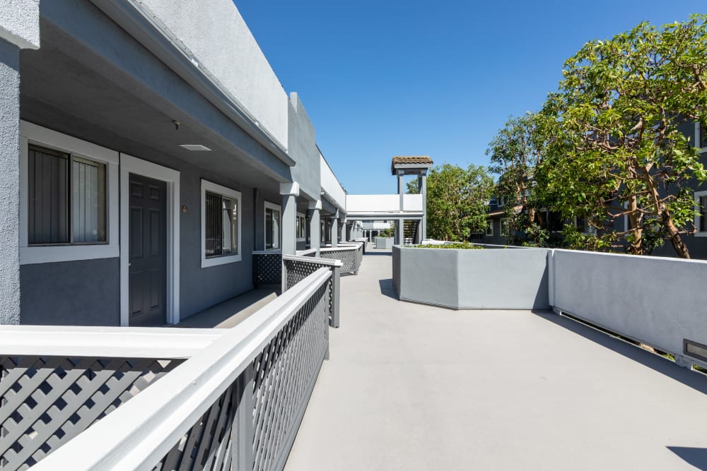 Leasing center exterior at Emerald Ridge in Garden Grove, California