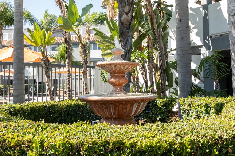 water fountain in Emerald Ridge in Garden Grove, California