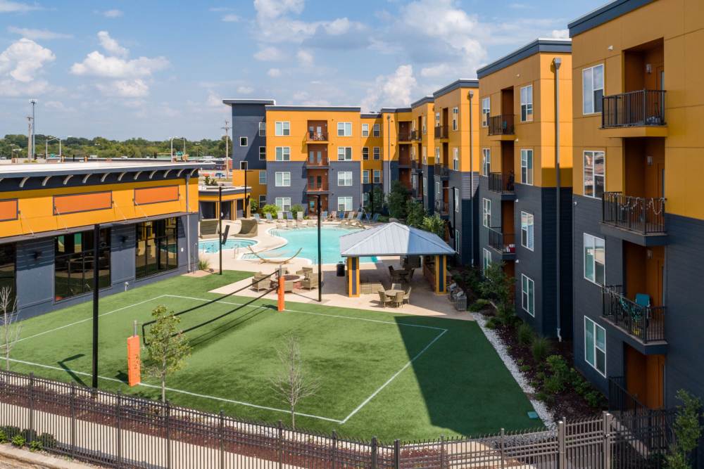 Aerial view of The Quarters at Stillwater in Stillwater, Oklahoma