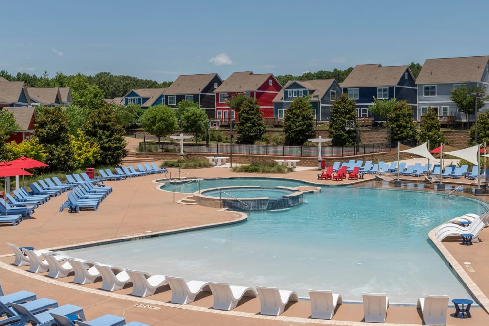 Big outdoor pool at College Town Oxford in Oxford, Mississippi