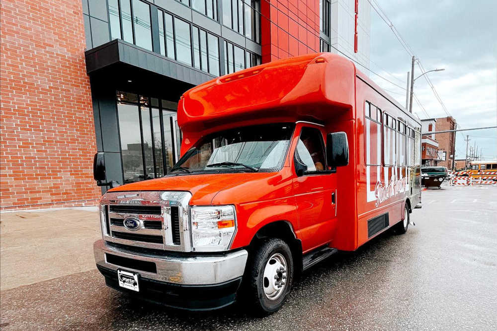 Student shuttle at LivRed in Lincoln, Nebraska