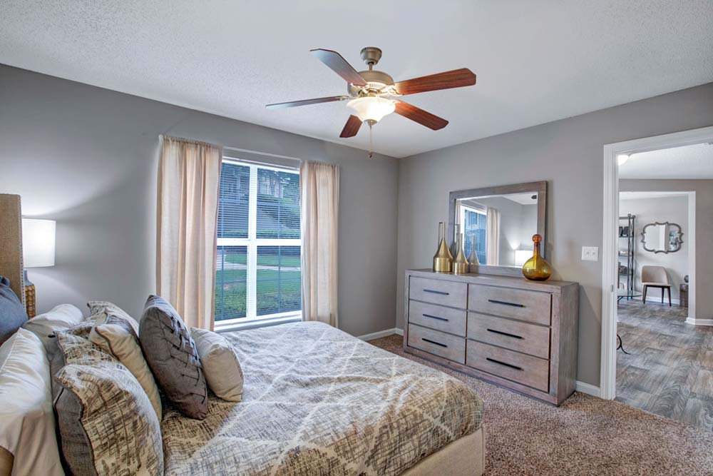Cozy Bedroom at Apartments in Jonesboro, Georgia
