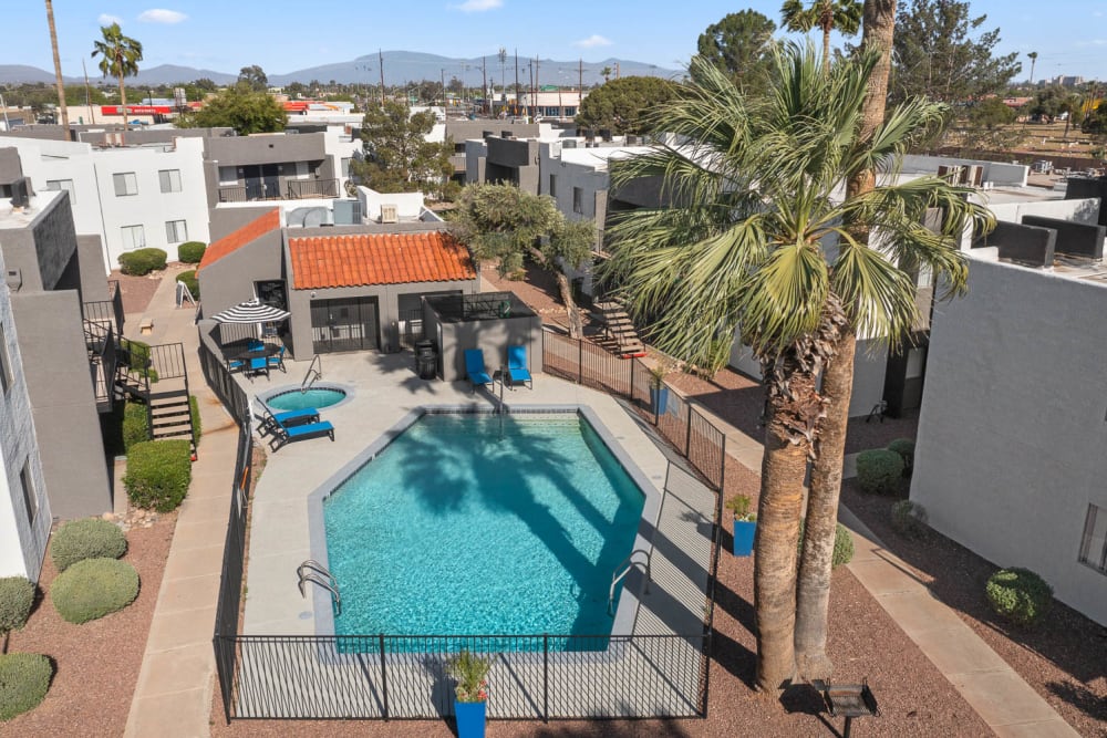 Large swimming pool at Alegria in Tucson, Arizona