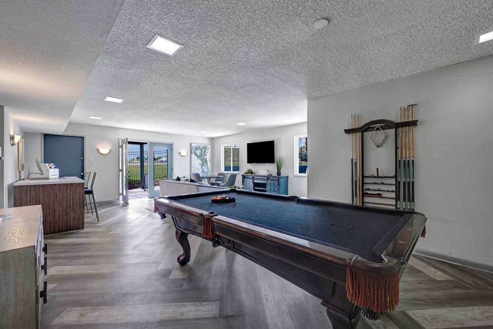 Pool table at Arvada Green Apartment Homes in Arvada, Colorado