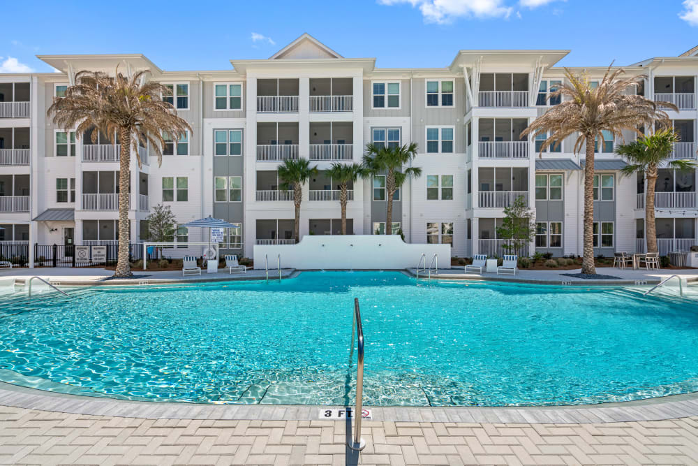 Sparkling pool at Primrose at Santa Rosa Beach in Santa Rosa Beach, Florida