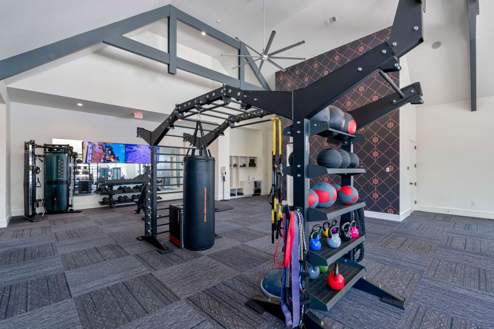 Well-equipped fitness center at Primrose at Santa Rosa Beach in Santa Rosa Beach, Florida