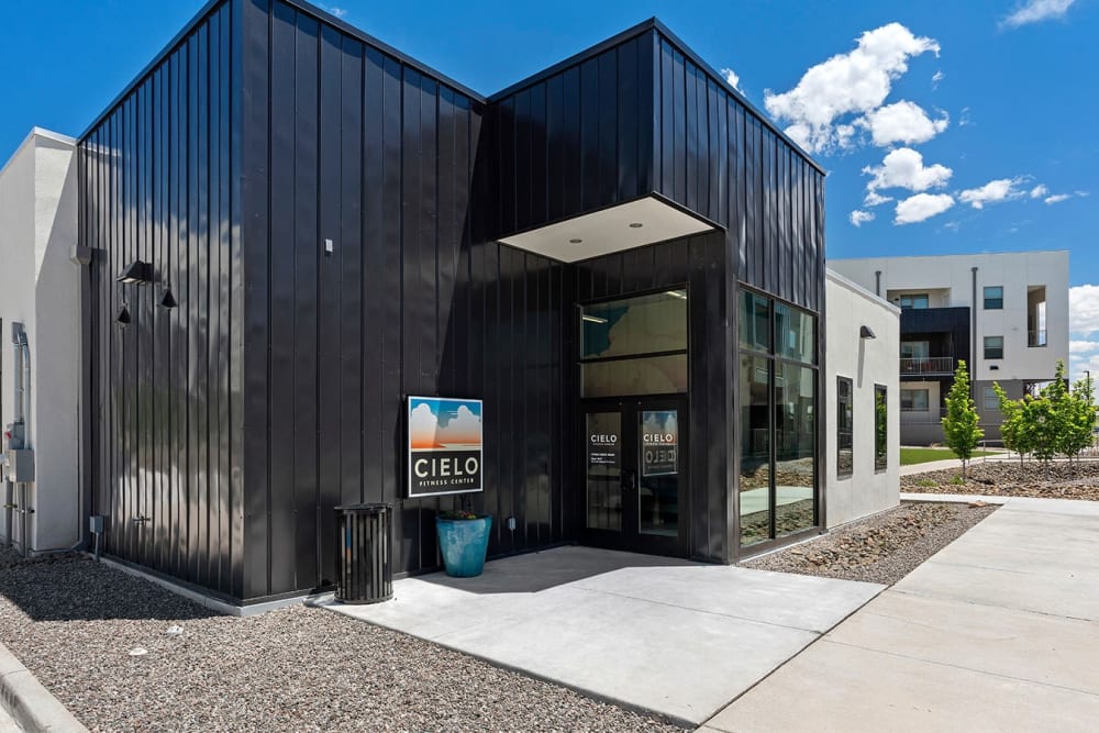 Exterior building at Cielo in Santa Fe, New Mexico