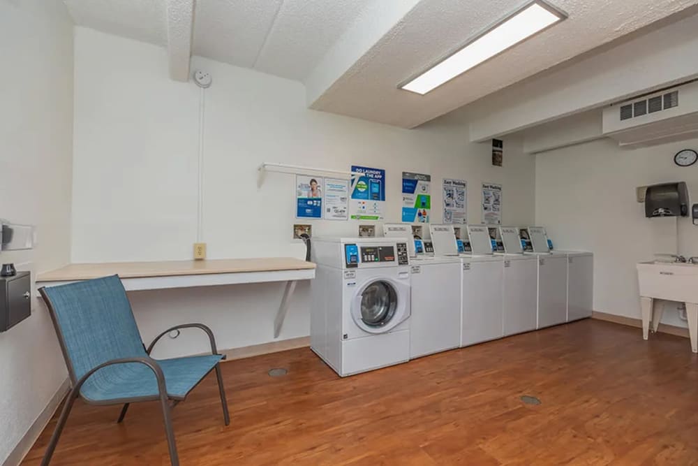 Laundry room at Los Altos Towers in Albuquerque, New Mexico