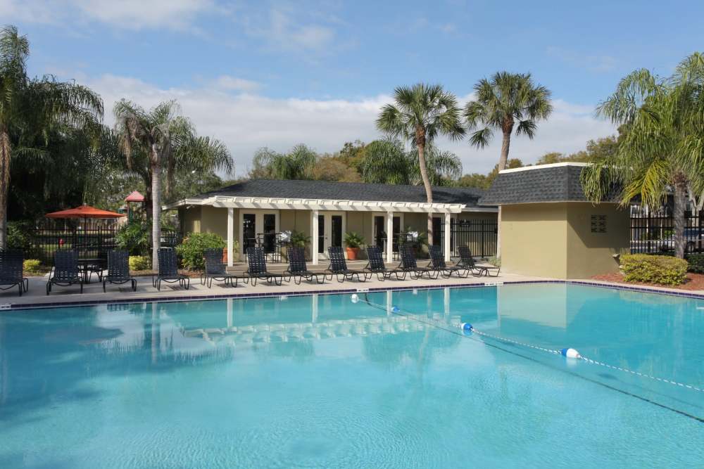 Large inground pool at Briarcrest at Winter Haven in Winter Haven, Florida