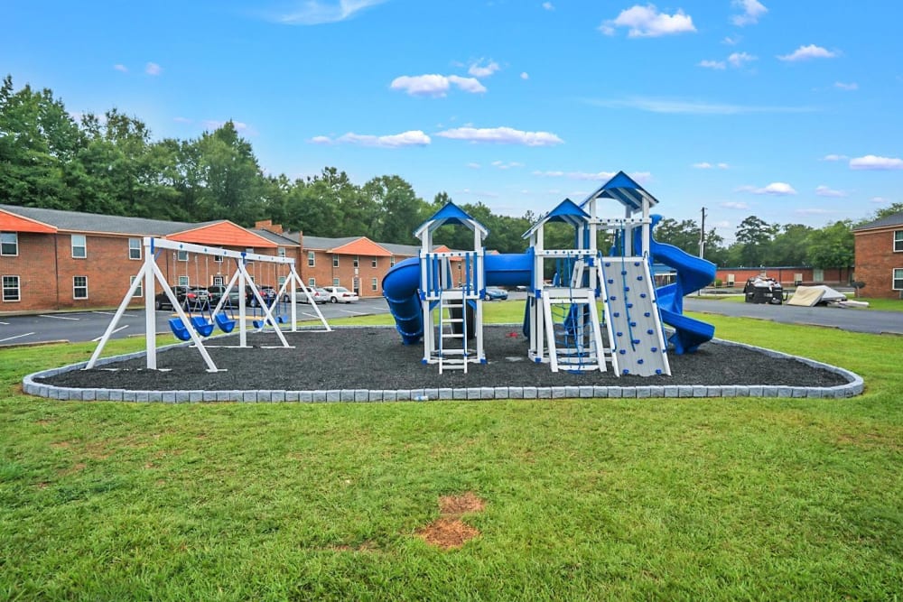 The community playground for children at Fountain City in Columbus, Georgia