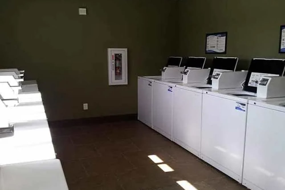 Laundry center at Santa Fe Apartments in Bakersfield, California