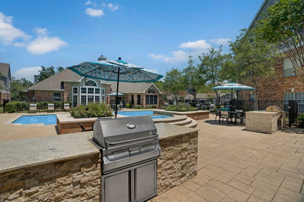 Grill station at Apartments in Sugar Land, Texas