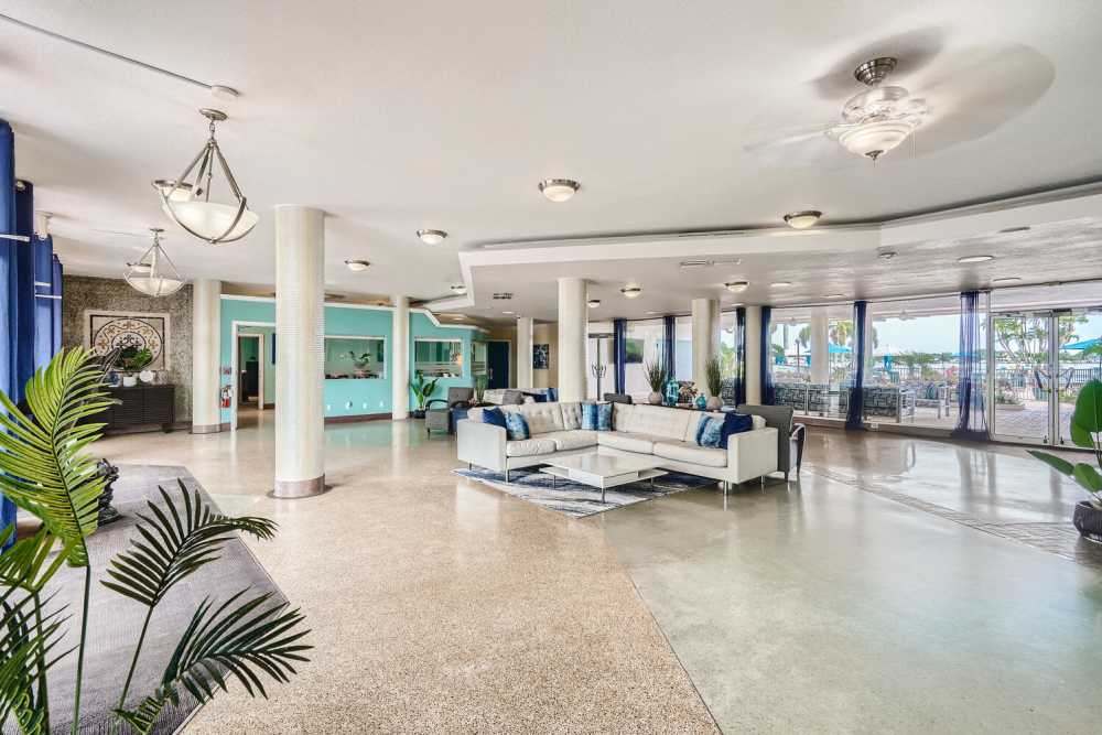 Main lobby at Waters Pointe in South Pasadena, Florida