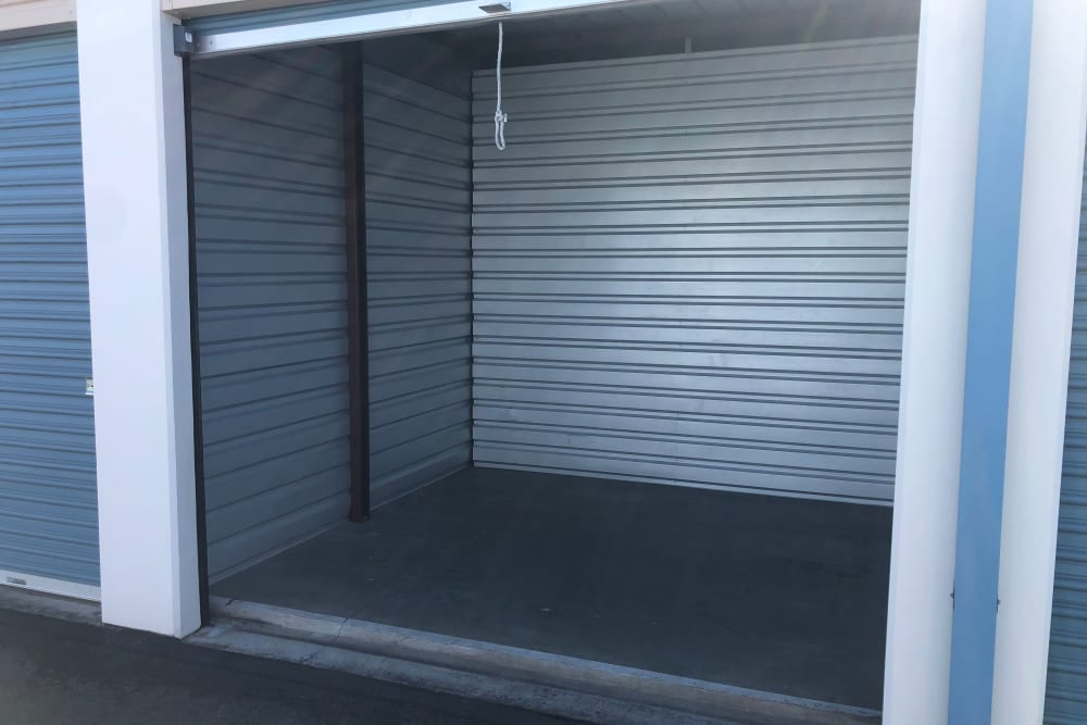 A view of one of our large drive-up units at Blue Oaks Self Storage in Roseville, California