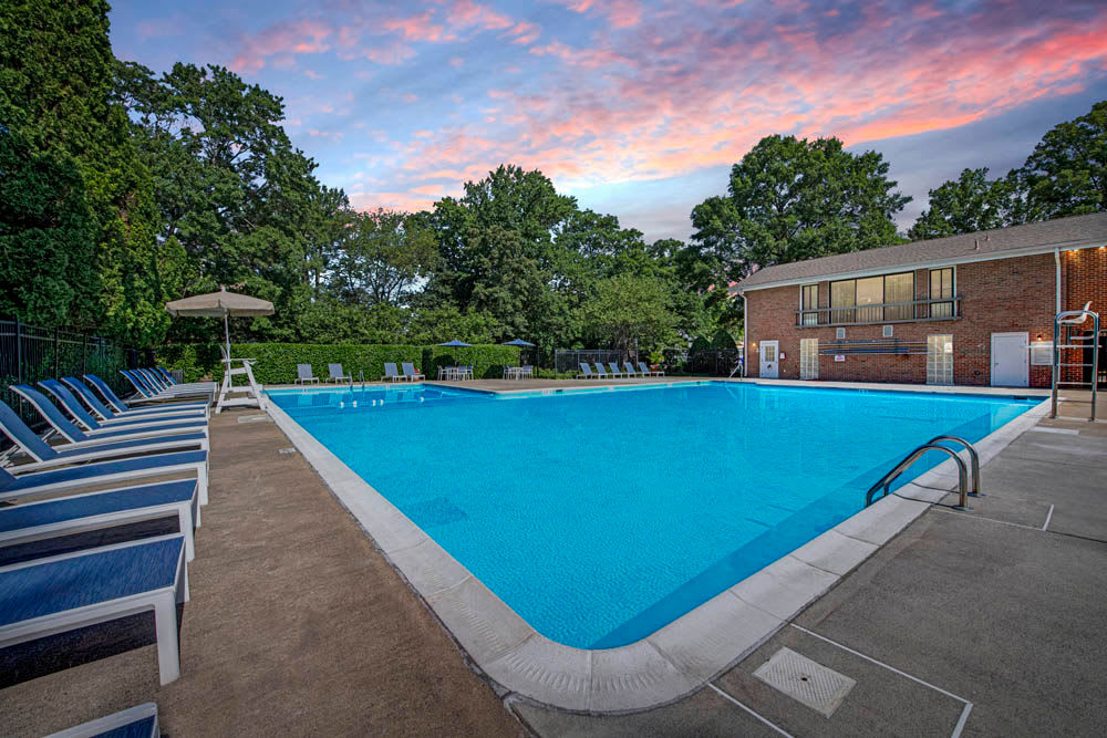 Pool view at Apartments in Springfield, Virginia