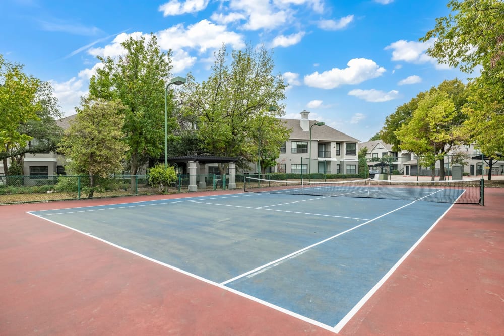 Tennis Court at Marquis at Waterview in Richardson, Texas
