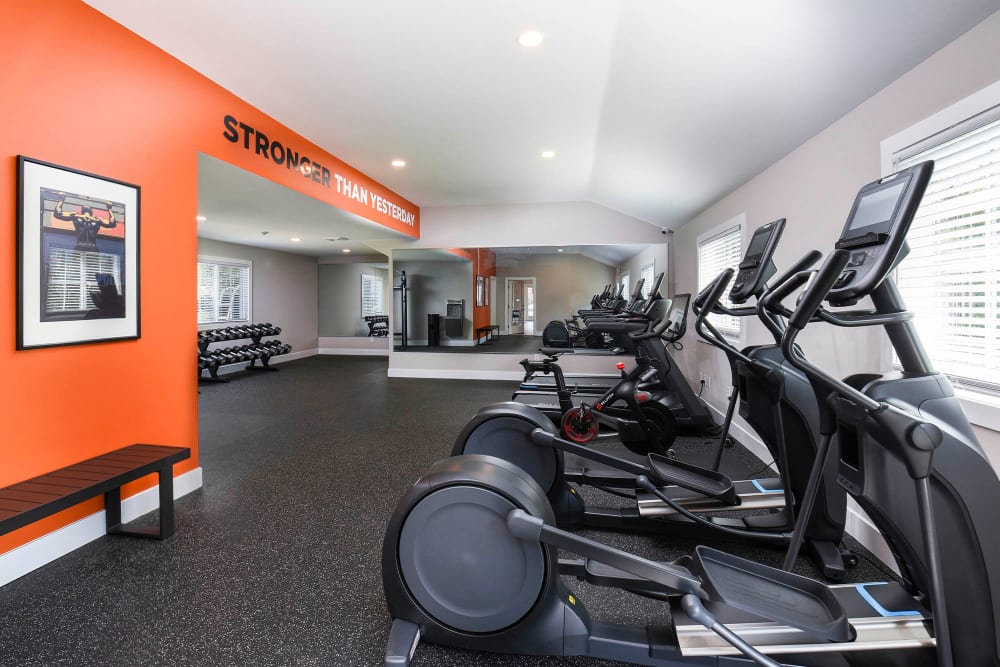 Brand new fitness center at Parc at West Point, North Wales, Pennsylvania