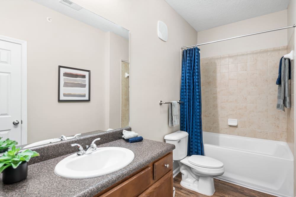 Luxury Bathroom at Villas at Houston Levee East Apartments in Cordova, Tennessee