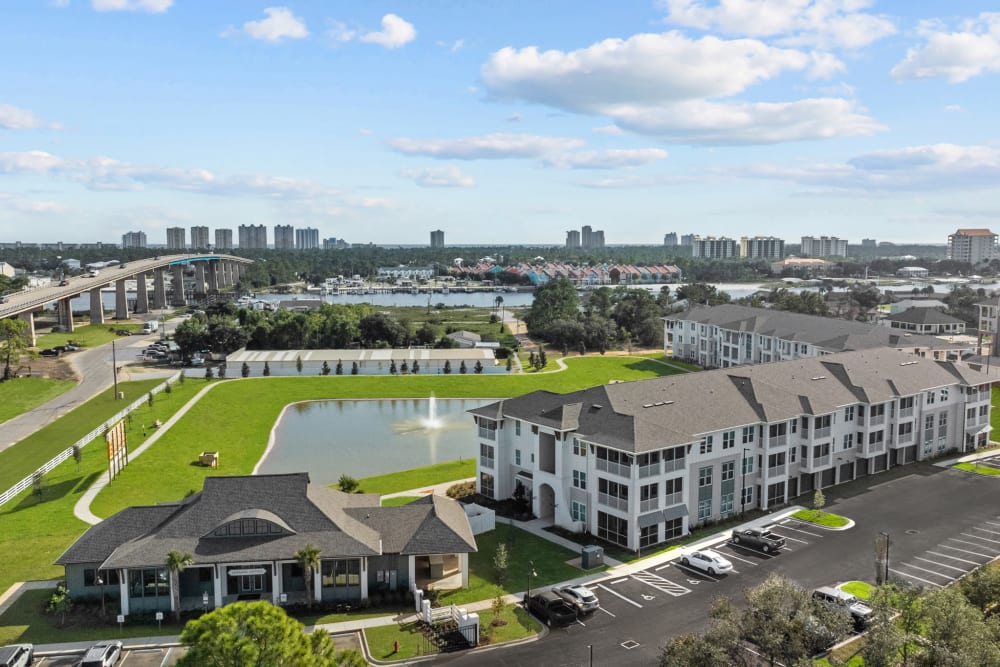 Aerial photo of Altura | Apartments & Townhomes in Pensacola, Florida