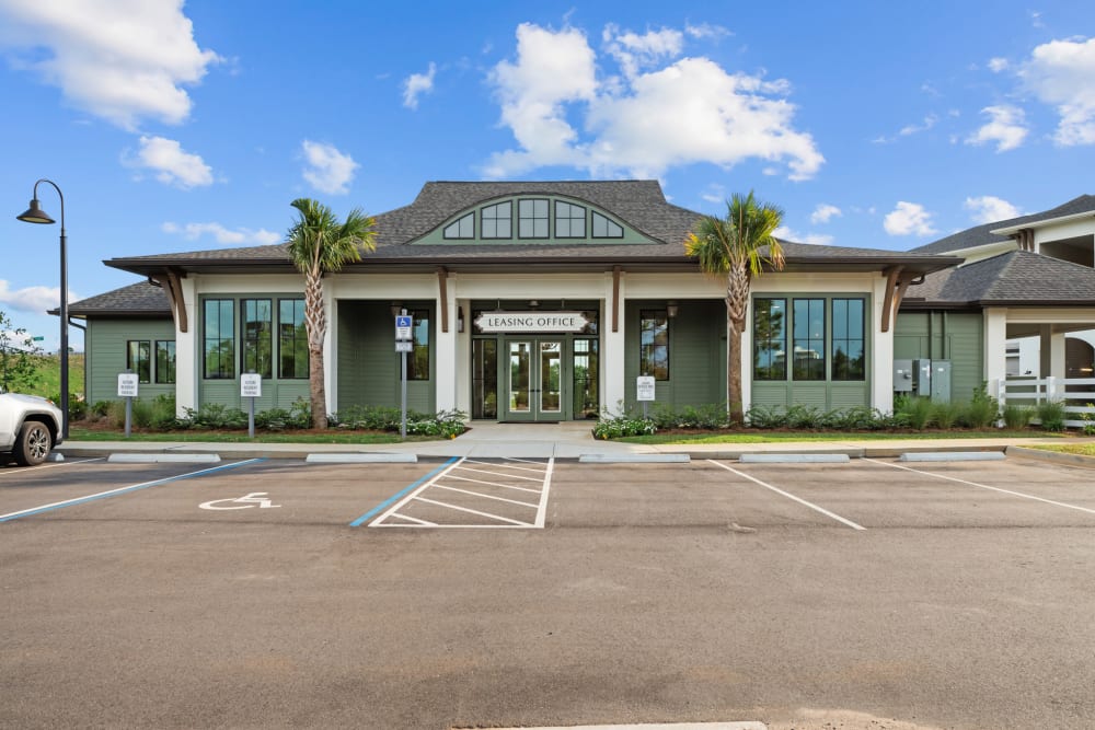 Exterior of the leasing office at Altura | Apartments & Townhomes in Pensacola, Florida