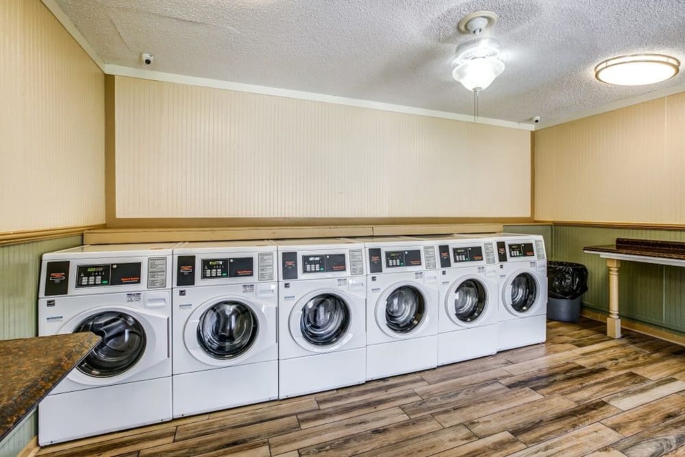 Community laundry room at Garden Grove in Sarasota, Florida