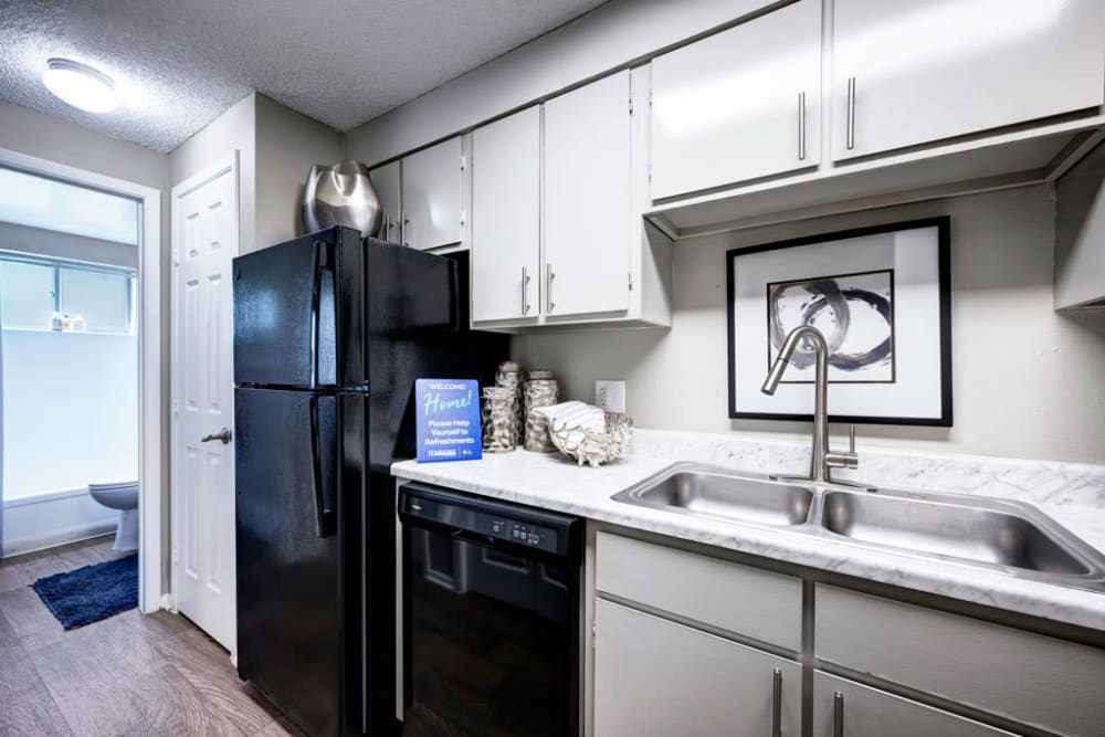 Model Kitchen at Ten 30 and 49 Apartments in Broomfield, Colorado