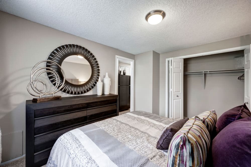 Bedroom at Ten 30 and 49 Apartments in Broomfield, Colorado