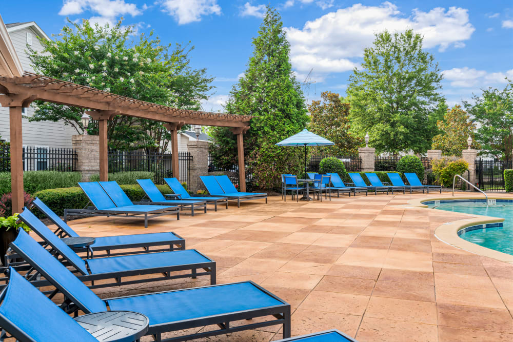 Sunloungers at Apartments in Cordova, Tennessee