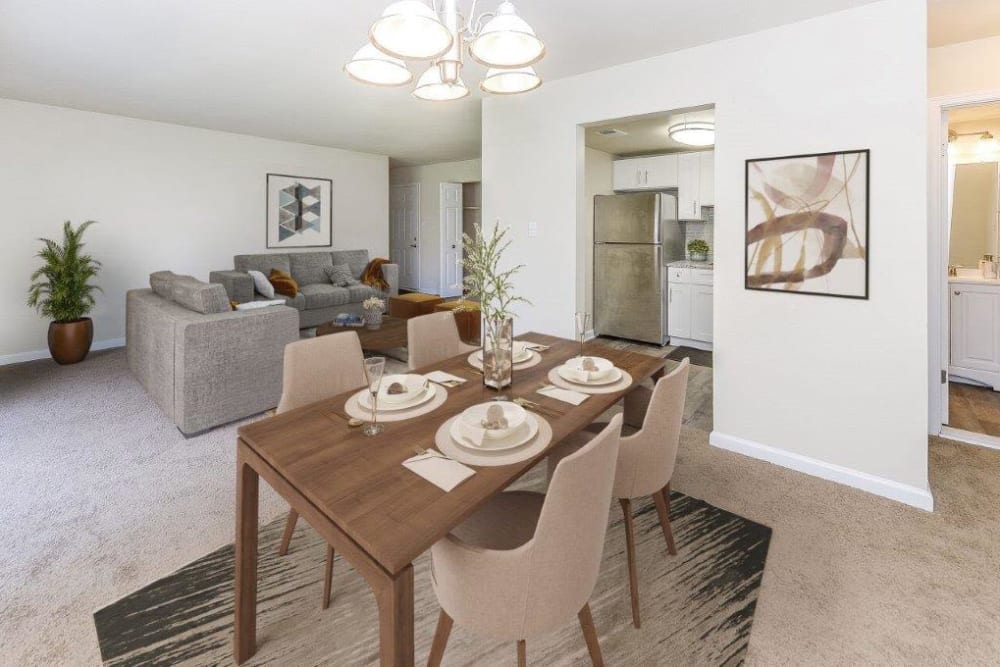 Living space at The Preserve at Owings Crossing Apartment Homes in Reisterstown, Maryland