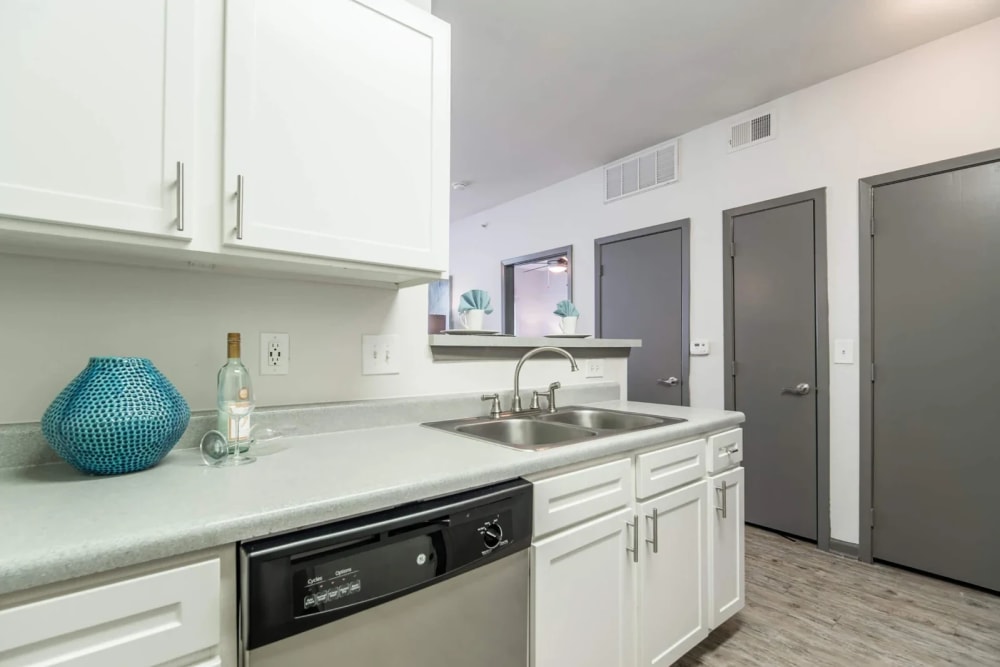 Our Cozy Apartments in Plano, Texas showcase a Kitchen