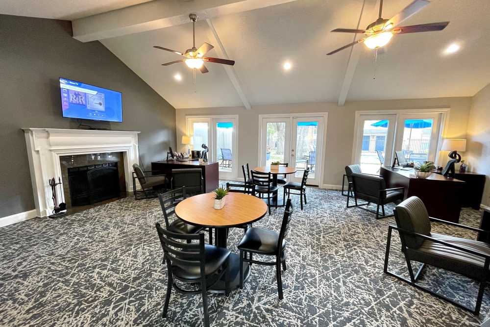 Leasing office at The Abbey at Conroe in Conroe, Texas