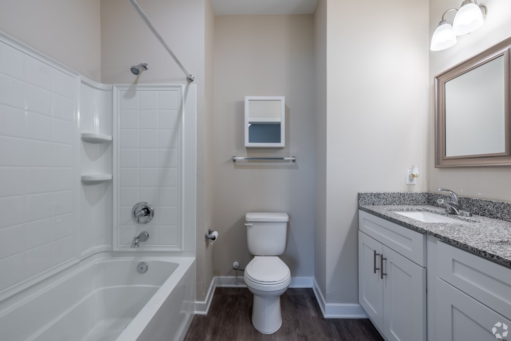 Shower/tub bathroom at Forest Ridge Villas in Kansas City, Missouri