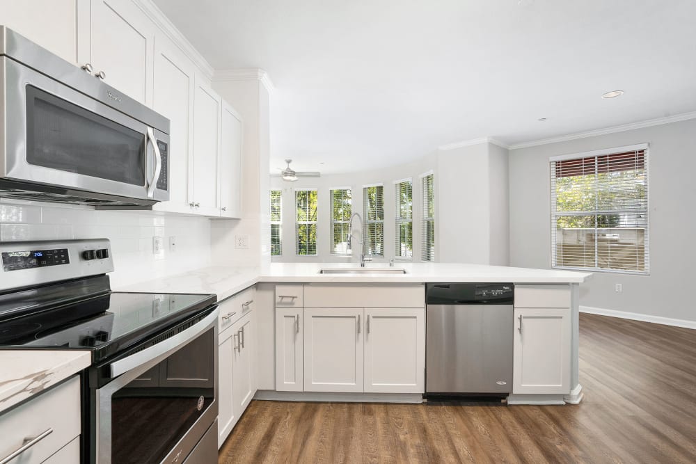 Newly renovated Kitchen at Park Central in Concord, California