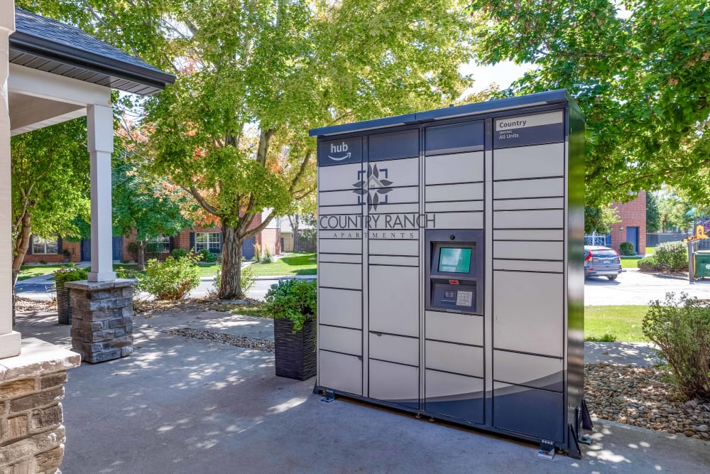 Package hub at Country Ranch Apartments in Fort Collins, Colorado