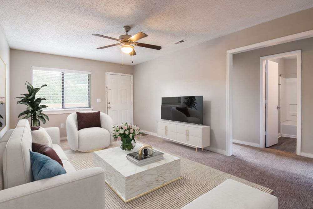 Living room area of apartments at 1022 West Apartments