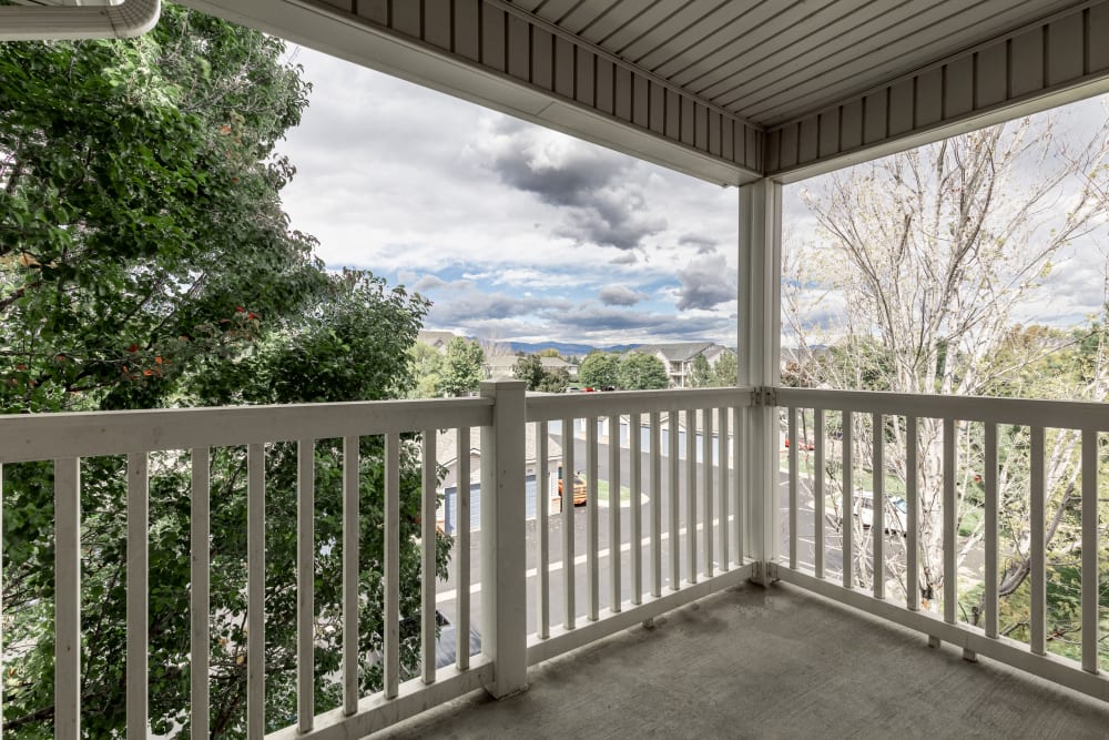 Private Balcony at Apartments in Longmont, Colorado