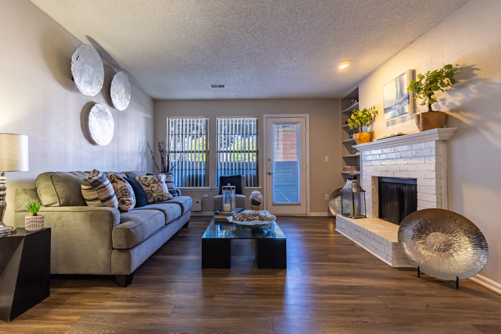Mountain View Apartment Homes offers a Living Room in Colorado Springs, Colorado