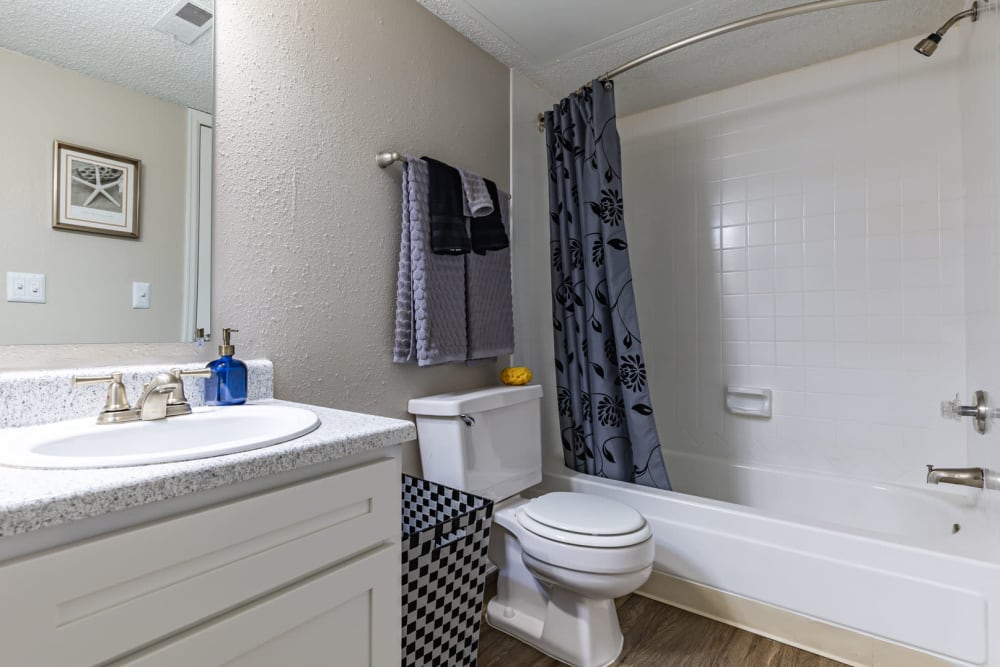 Mountain View Apartment Homes offers a Spacious Bathroom in Colorado Springs, Colorado