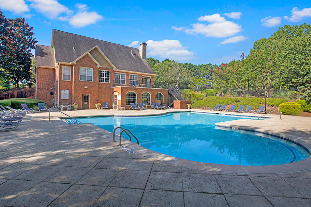 Swimming pool at Apartments in Lawrenceville, Georgia
