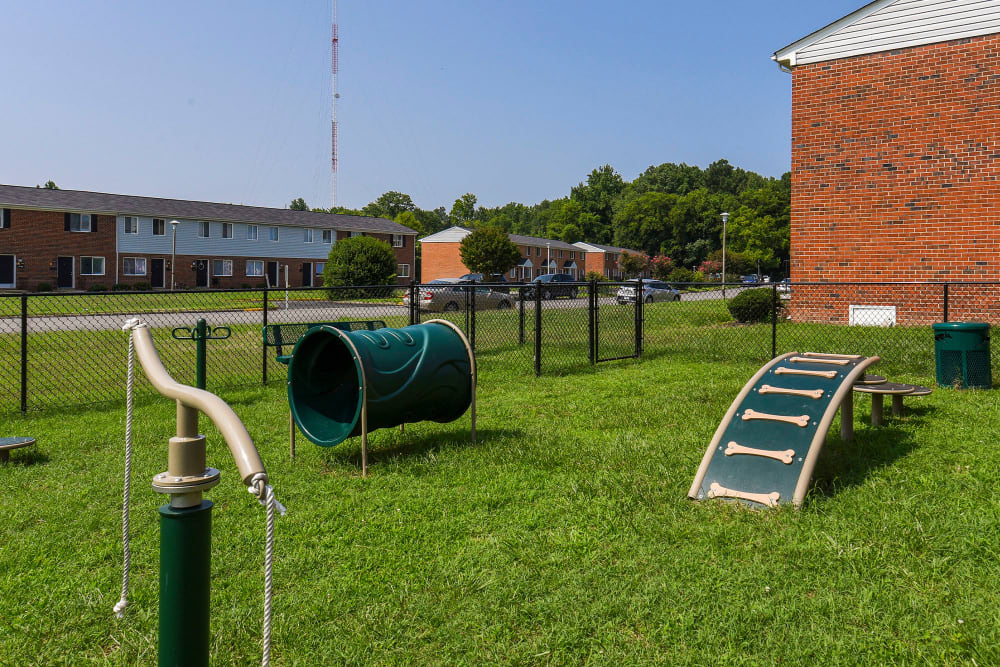 dog park at James River Pointe in Richmond, Virginia