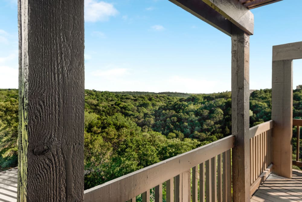 Beautiful expansive views at Landmark at Barton Creek in Austin, Texas
