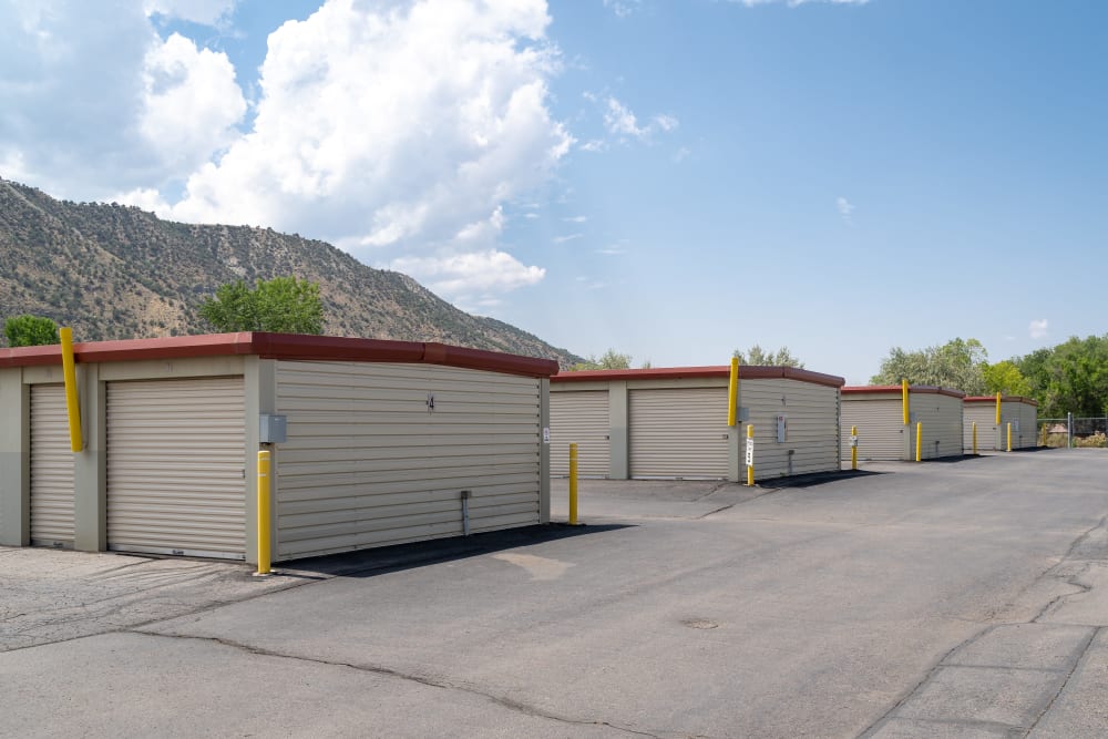 Exterior storage units at modSTORAGE Rifle in Rifle, Colorado