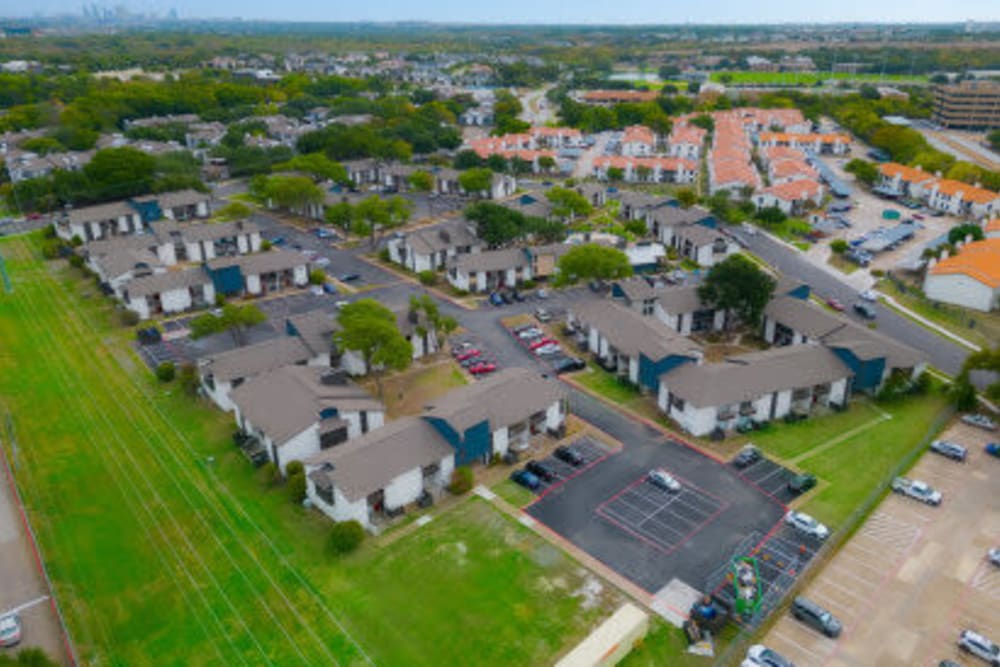 Aerial Shot of the apartments at Lawson Apartment Homes Benbrook, Texas