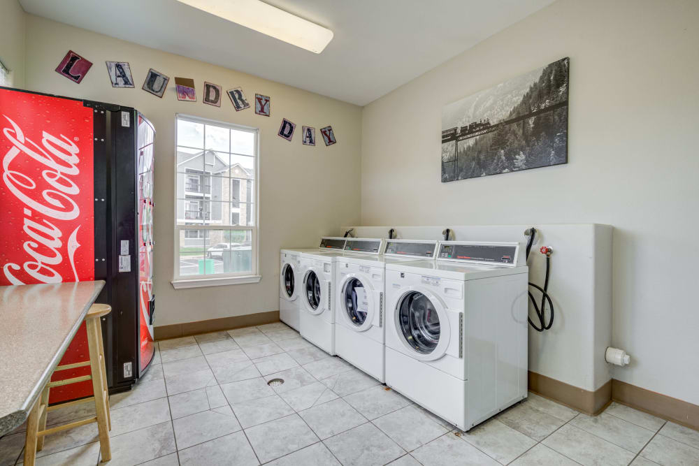 Community laundry facilities at Reserve at South Creek in Englewood, Colorado
