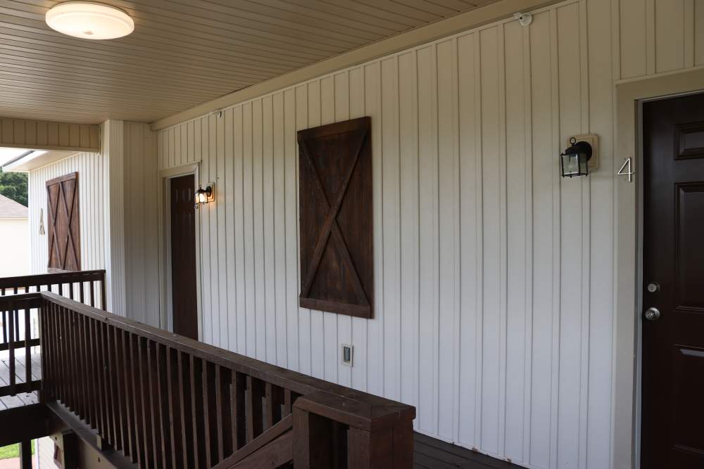 Exterior of an apartment at Patriots Place in Valdosta, Georgia